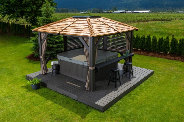 Pergola gazebos gazebo designs jacuzzi screened