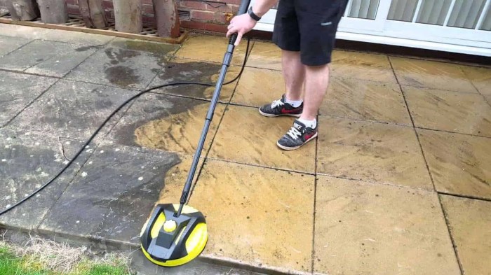 How to clean concrete patio without pressure washer