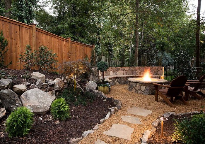 Hot wooded backyard ideas