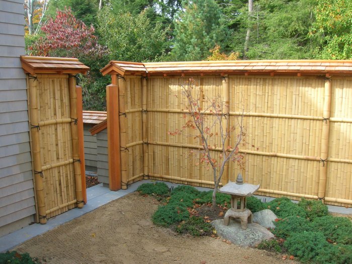 Bamboo fence ideas