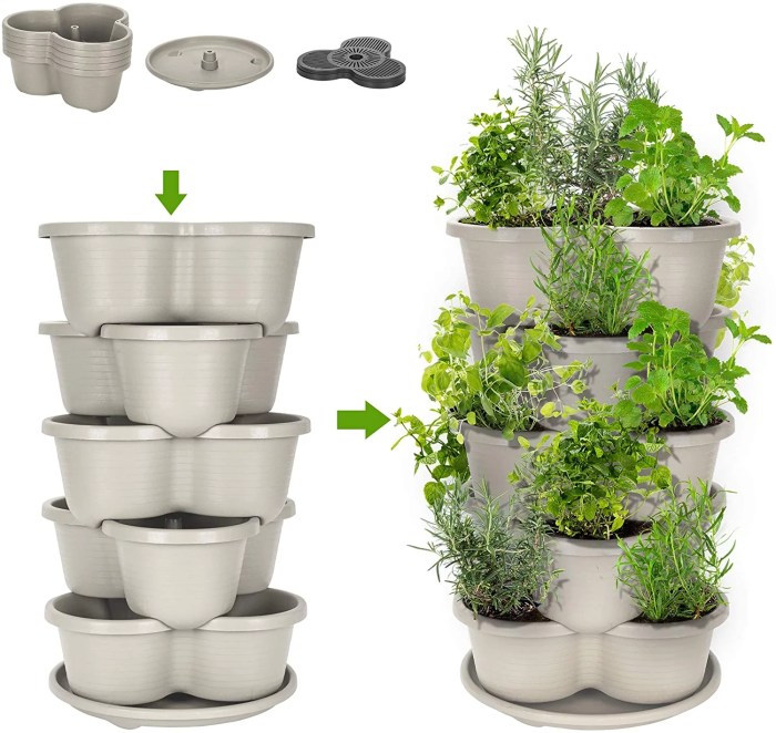 Vertical herb garden