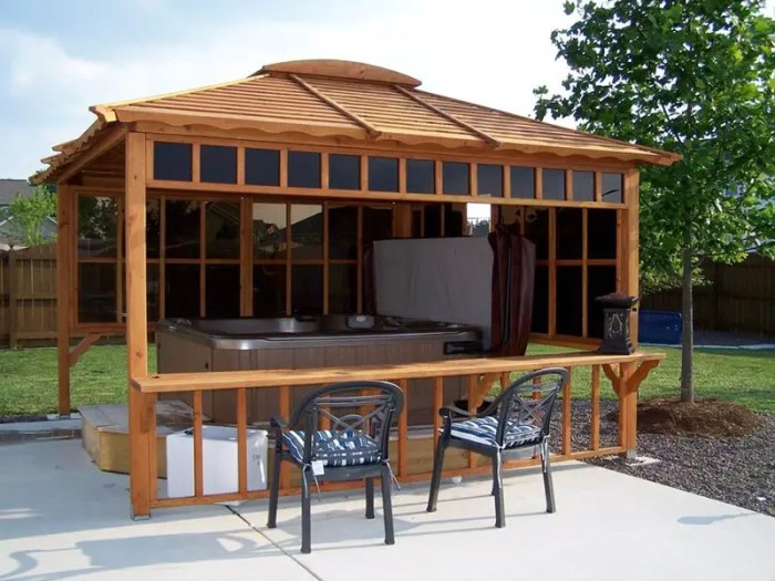 Hot tub gazebo ideas