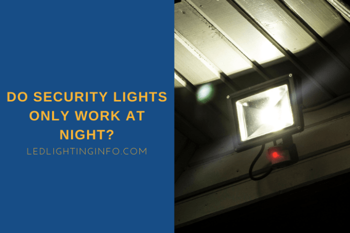 Can security lights stay on all night